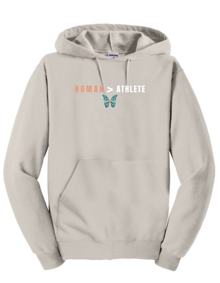 Human>Athlete Hooded Sweatshirt