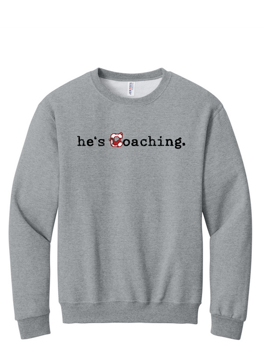 he's coaching (Cortland logo)