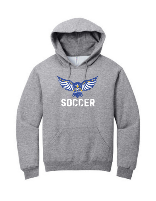 Hawks Soccer Hooded Sweatshirt: Distressed