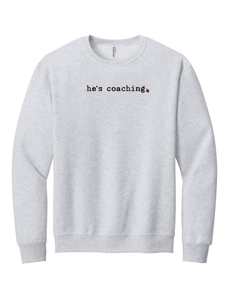 he's coaching (Fisher Logo)