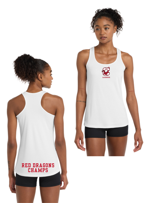 White Cortland Lacrosse - Tank