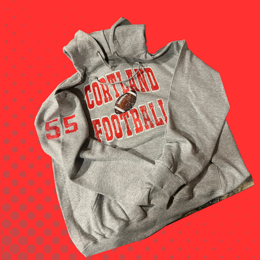 Cortland Football Hooded Sweatshirt