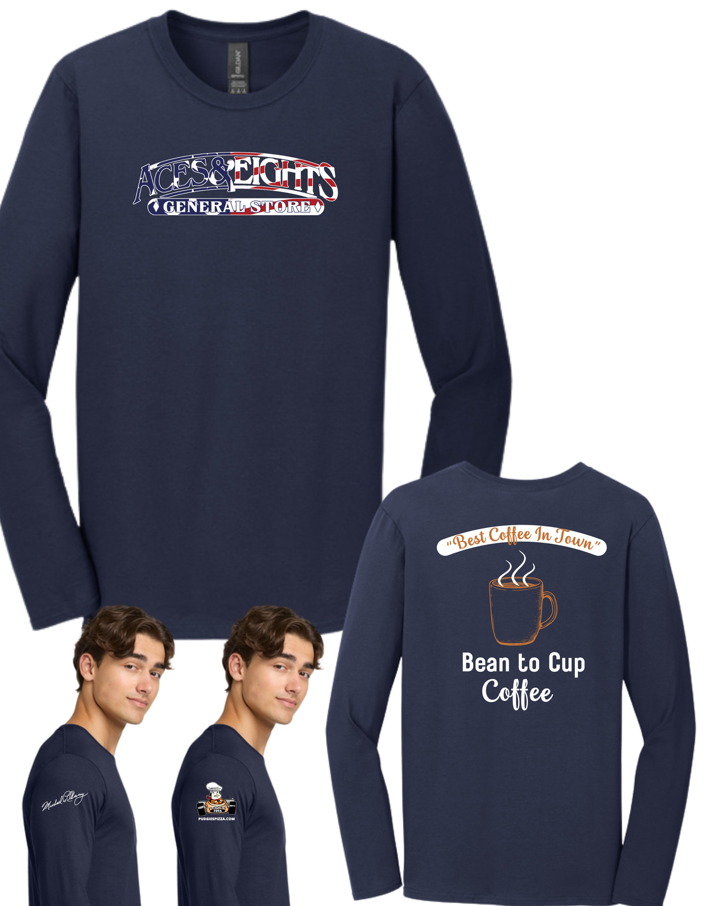 Aces & Eights Flag Long Sleeve